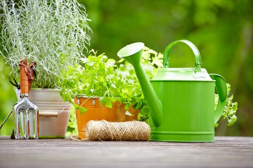 Smart irrigation system installed in a garden