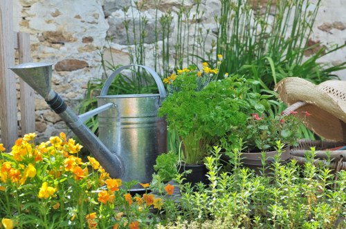 Eco-friendly irrigation system in a Doncaster East garden