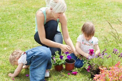 Efficient irrigation system installation in a garden